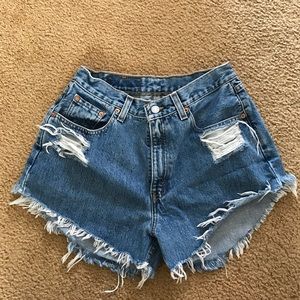 Vintage Levi's Distressed Shorts