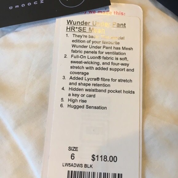 Lululemon Navy Blue Mesh Yoga Pant - Picture 4 of 4