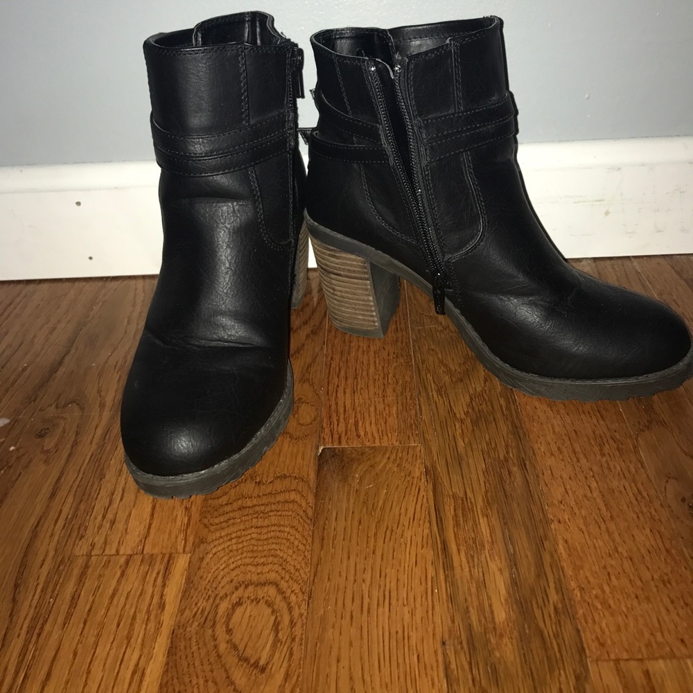 Black Heeled Booties