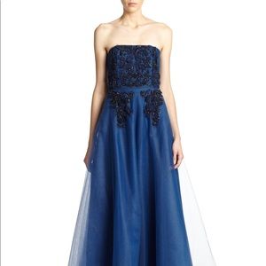 Sachin & Babi Noir Hand-Embroidered Gown