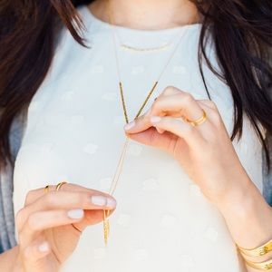 Gorjana Laguna adjustable gold necklace