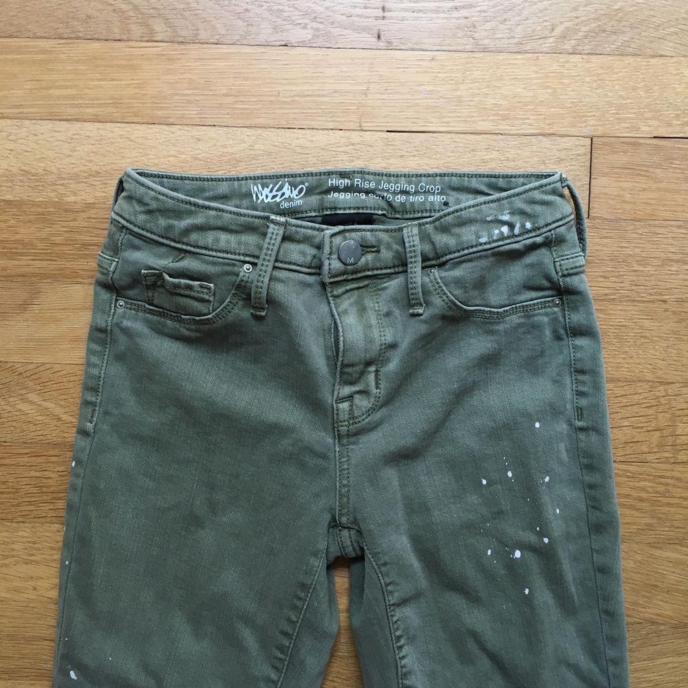 Everything Must Go! Green High Rise Jeggings