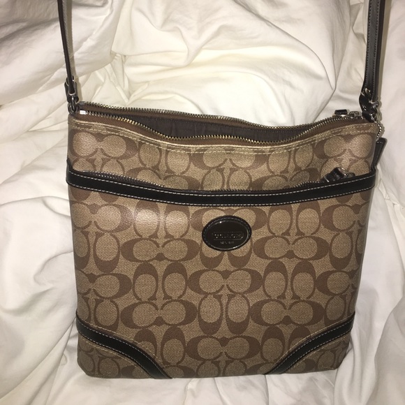 Coach Cross Body/Messenger Canvas, Medium - Picture 7 of 7