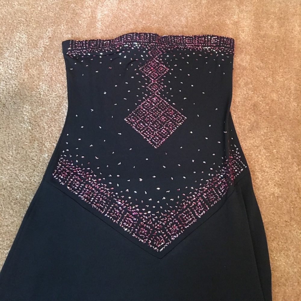 Strapless maxi dress