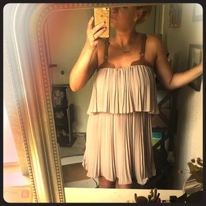 Fun leather detail dress