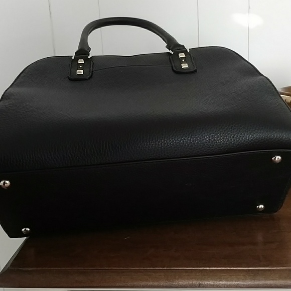 Authentic Michael Kors Black Studded Satchel - Picture 3 of 5