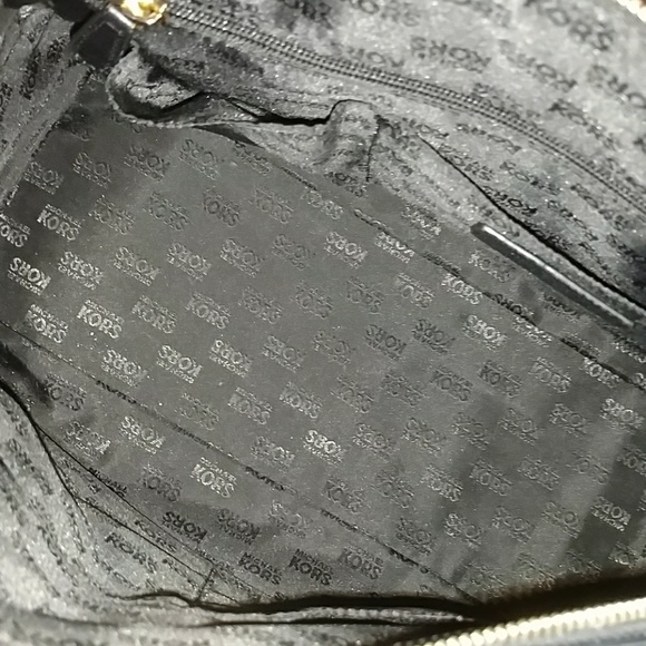 Authentic Michael Kors Black Studded Satchel - Picture 5 of 5