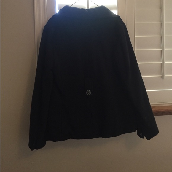 Black Pea Coat - Picture 2 of 4