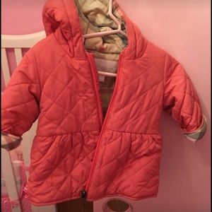 Baby Burberry coat size 6-9 mouths
