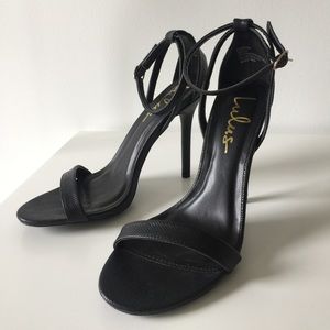 Black strappy heels - excellent condition