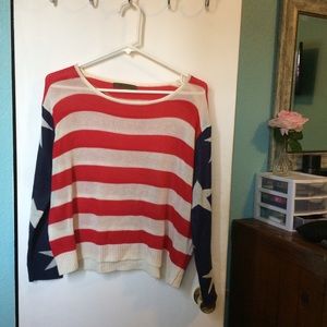 American Flag Knit Sweater!