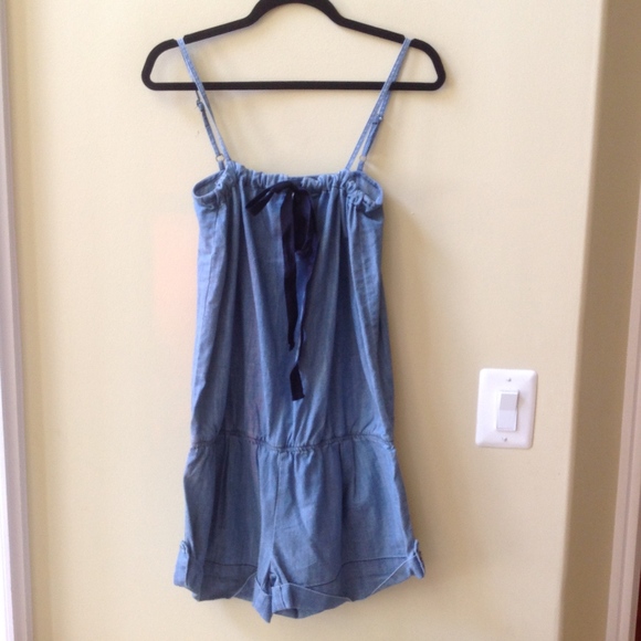 SEVEN7 Lagoon Blue Spaghetti Strap Romper - Picture 2 of 6