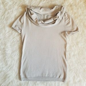 Banana Republic, gray, cowl neck top