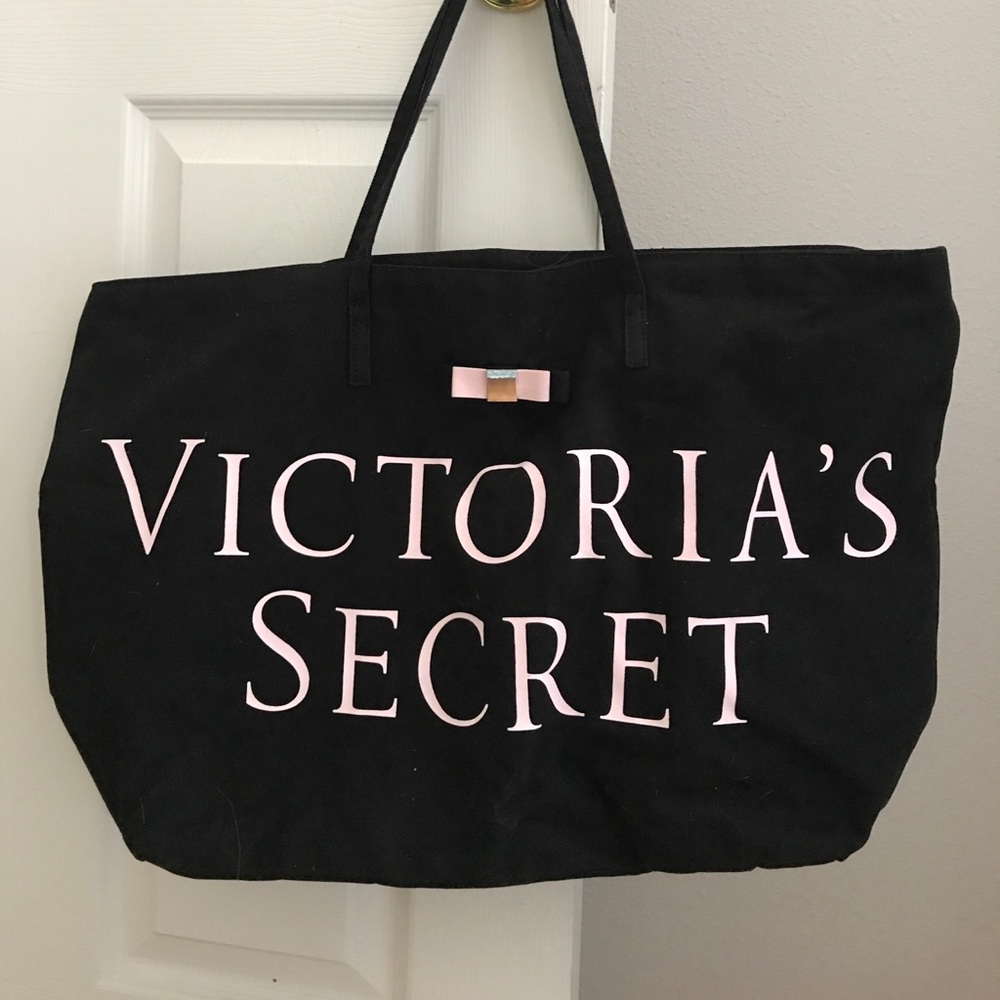 SOLD Victoria's Secret Black Tote Bag