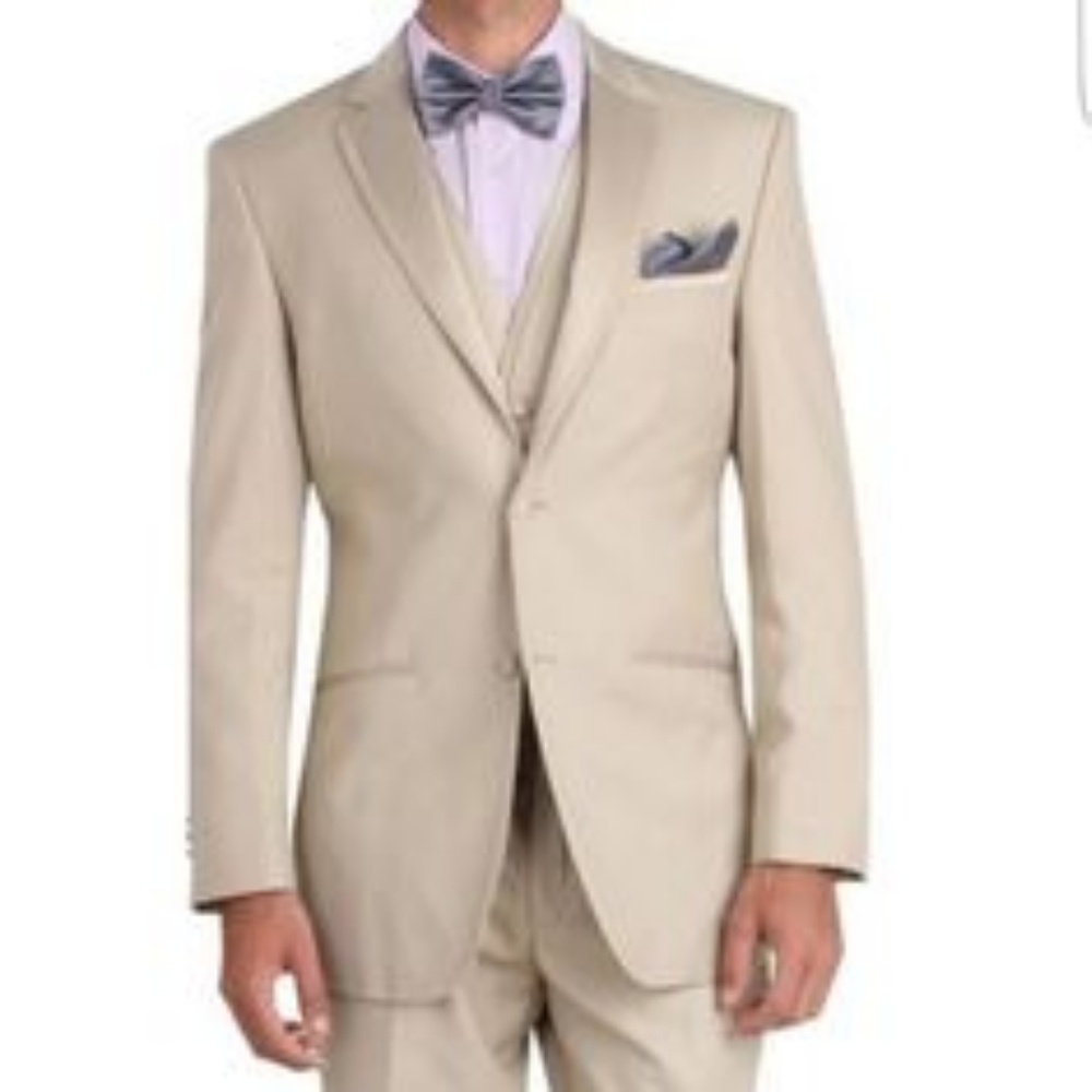 Beige Tuxedo Slim fit , 3 pcs with vest inc.