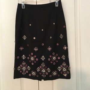White House Black Market beaded skirt