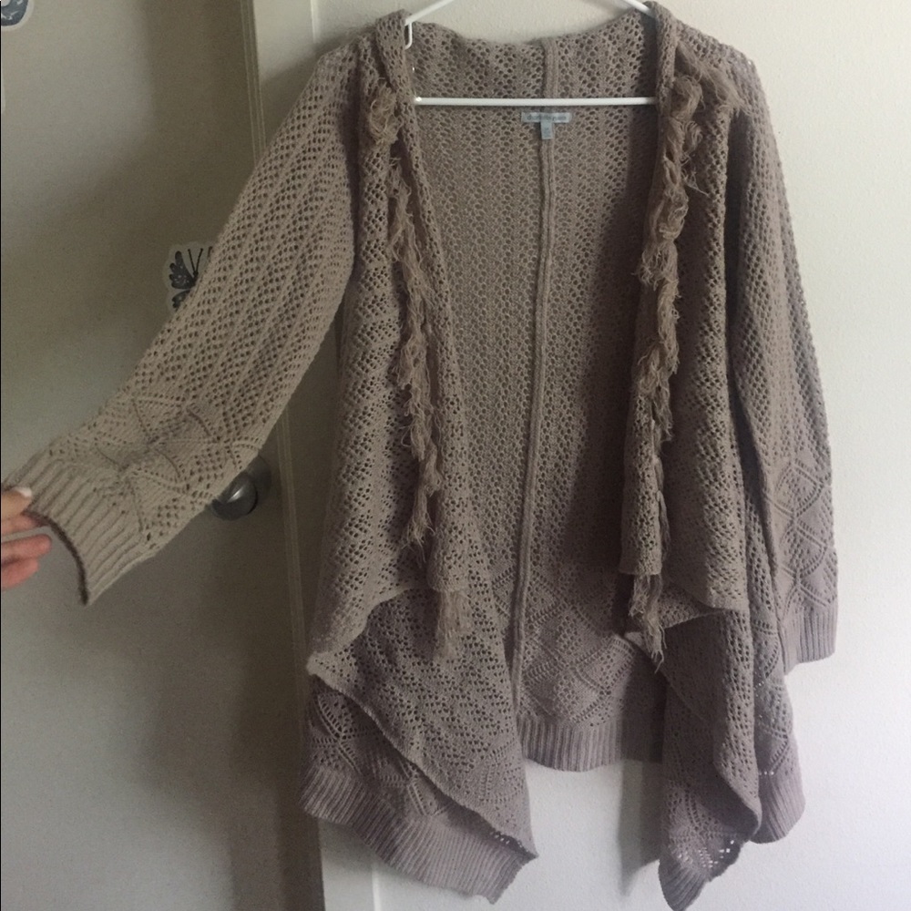 NEW Tan Brown knit Cardigan