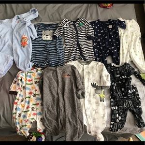 9!!! Baby sleepers / pajamas
