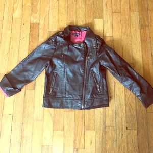 Girls faux leather jacket