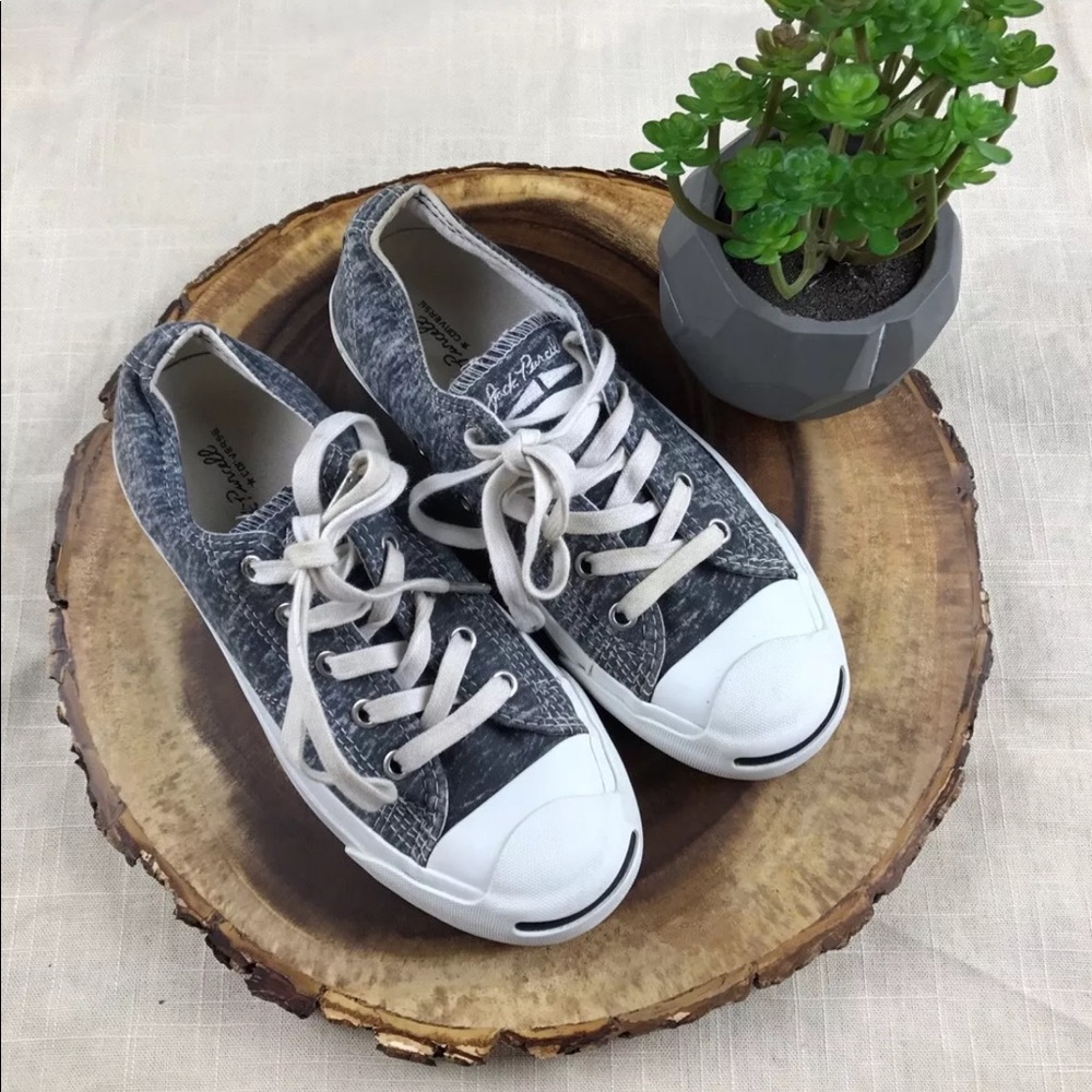 Vtg 90's Converse Jack Purcell marked blue shoes