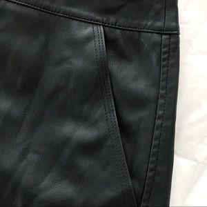 LOFT faux leather skirt