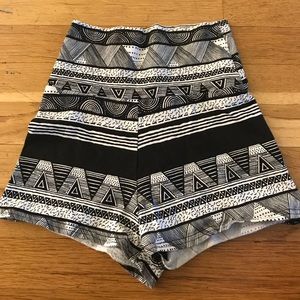 High waisted shorts