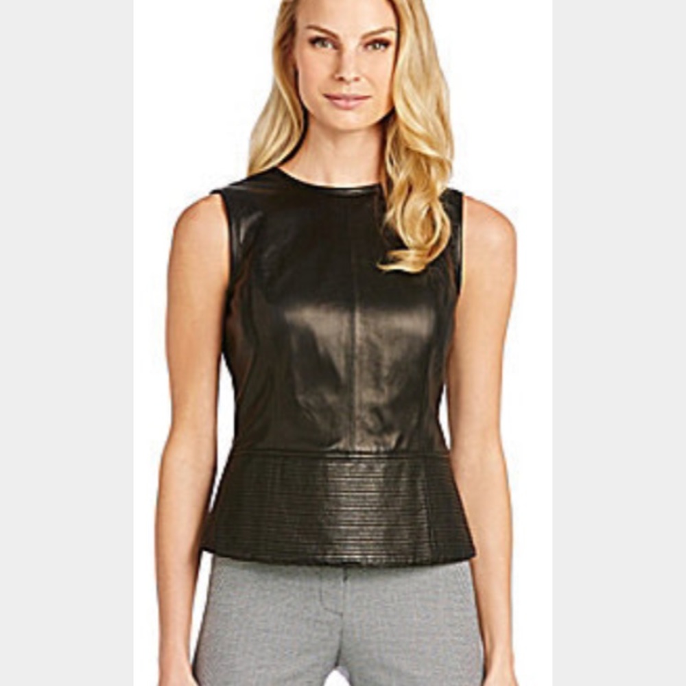 Antonio Melani leather tank top