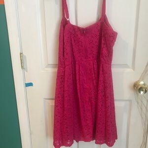 Pink lace dress