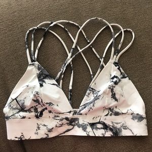 Pink marble bralette