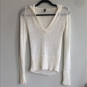 Beachy White Semi-sheer H&M Pullover