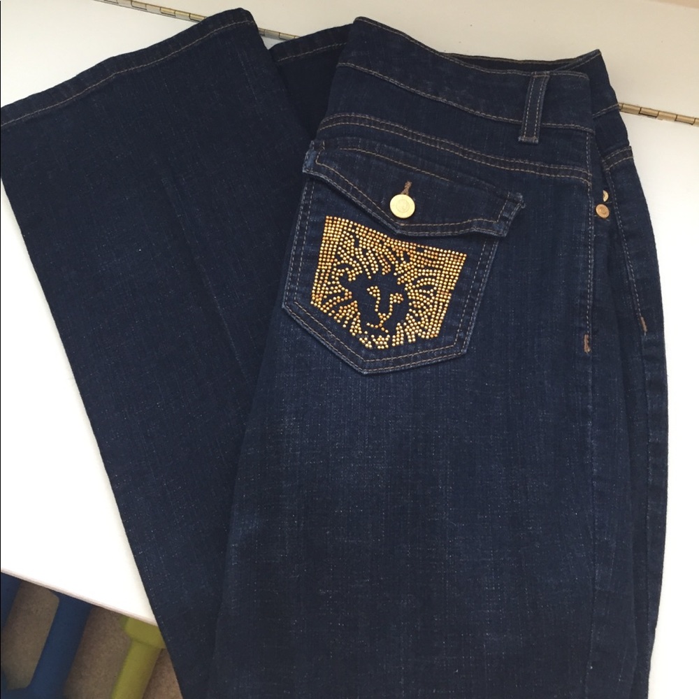 Anne Klein Jeans Signature Gold Logo Back Pocket