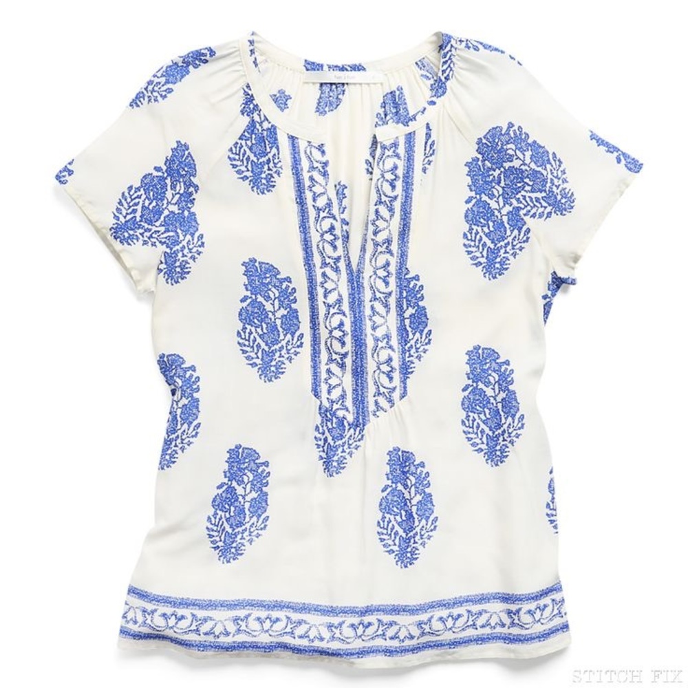 Beautiful split neck top
