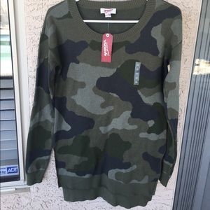 Camo sweater