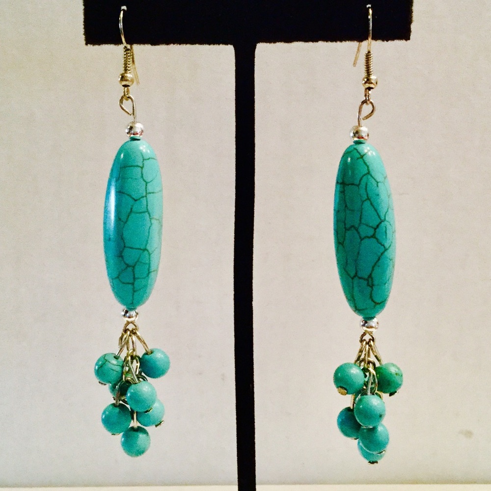 Dangling Turquoise Earrings