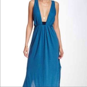 ✨Final Sale NWT Free People Blue Nike Maxi Dress