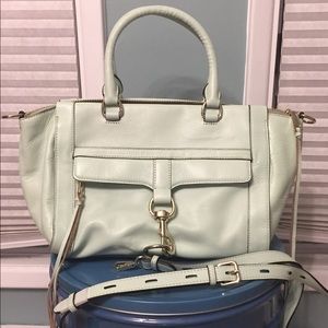 Rebecca Minkoff Bowery Leather Satchel, Aloe