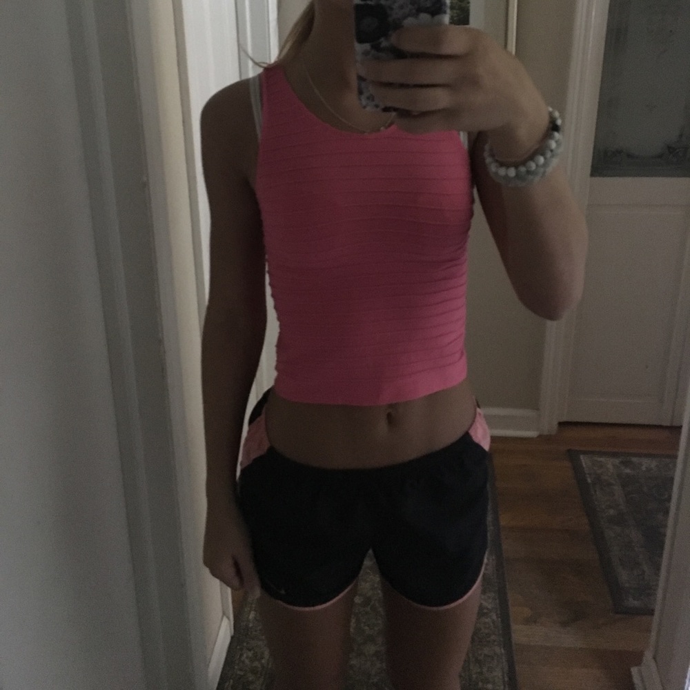 Pink crop top