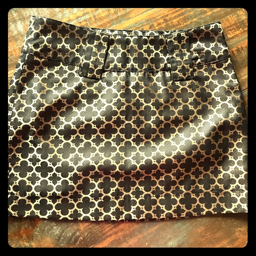 Gold & Black Metallic Skirt .