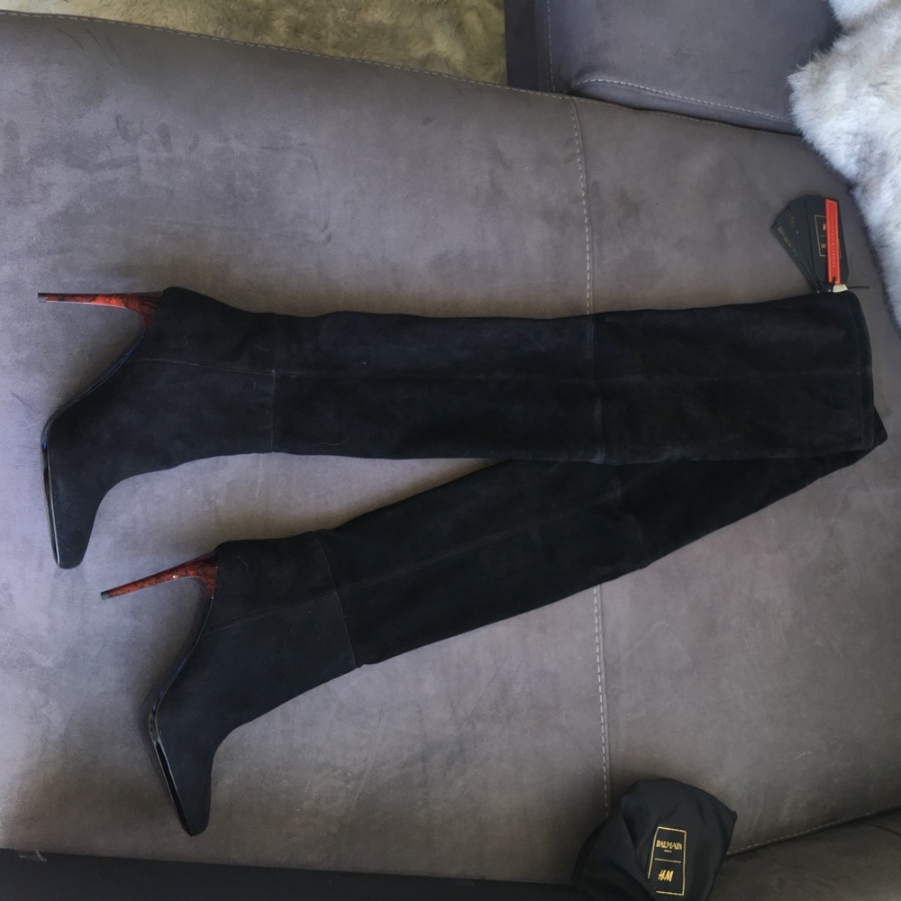 H&M Balmain boots size 38 Euro 🖤