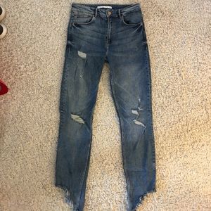 Zara distressed jeans