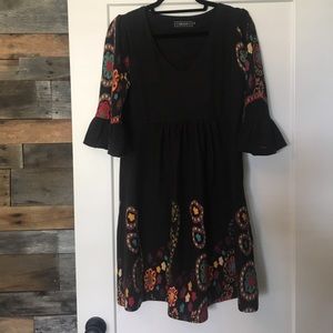 3/4 Length Sleeve Sweater Dress