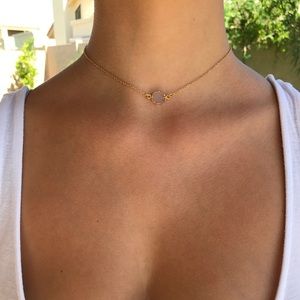 Druzy gemstone necklaces