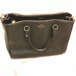 Black leather Kate Spade Purse