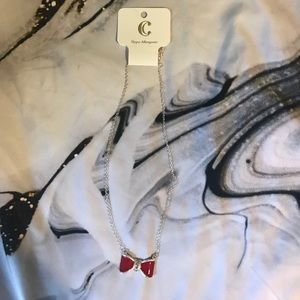 Red Bow Necklace
