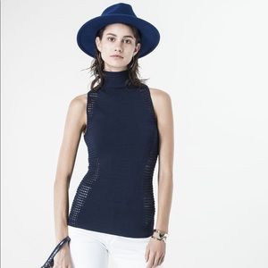 Sachin & Babi Knit 'Janet' Tank w Grid Detailing