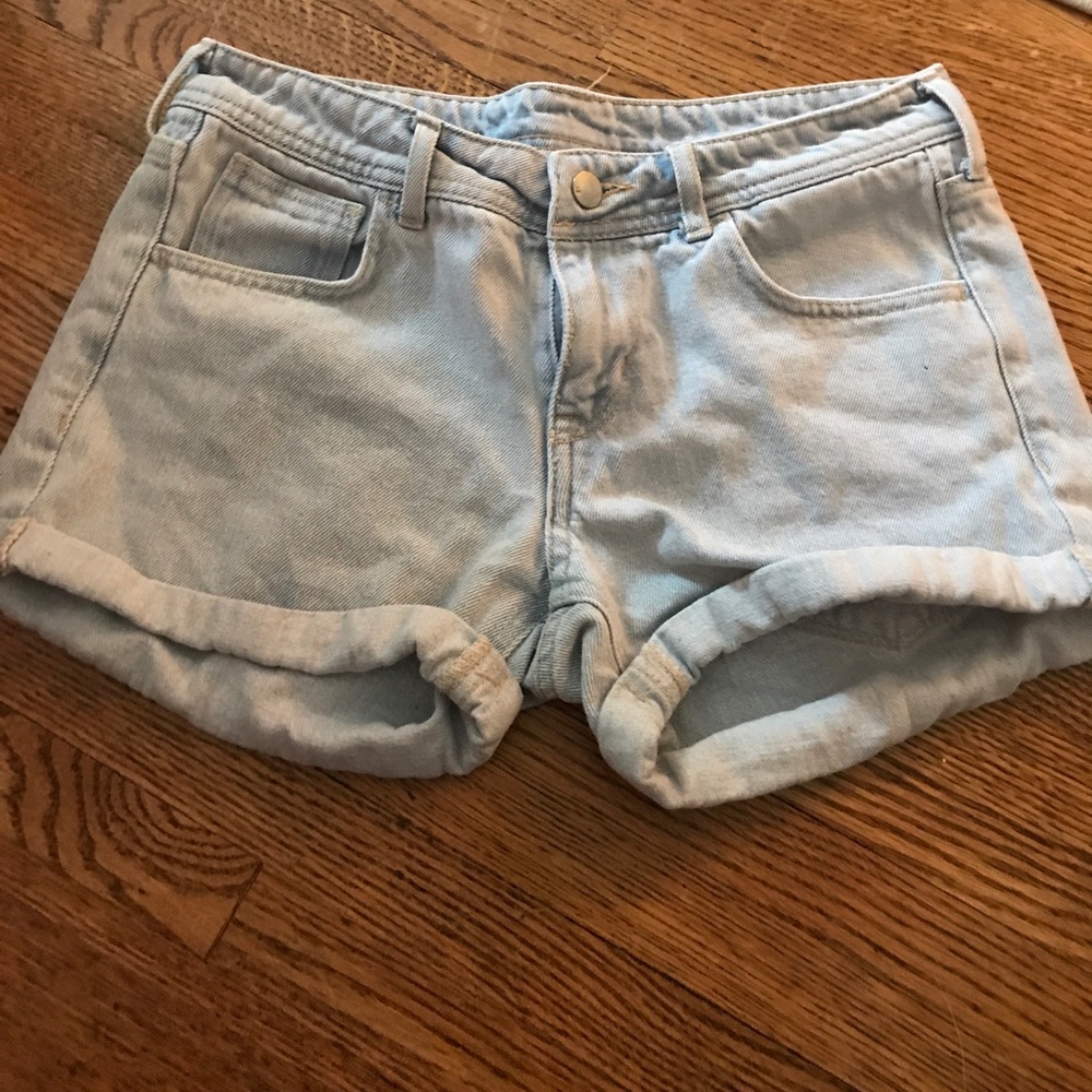Hugh waisted denim shorts