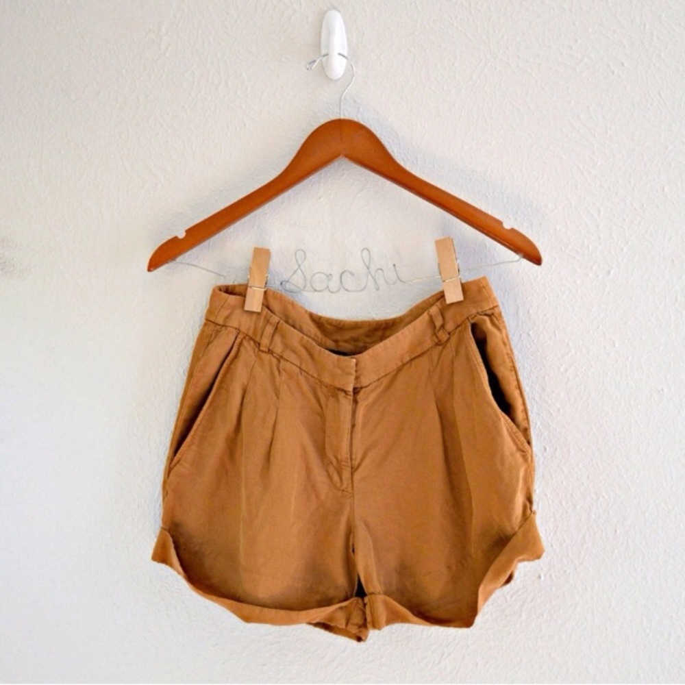 J. Crew brown cuffed shorts