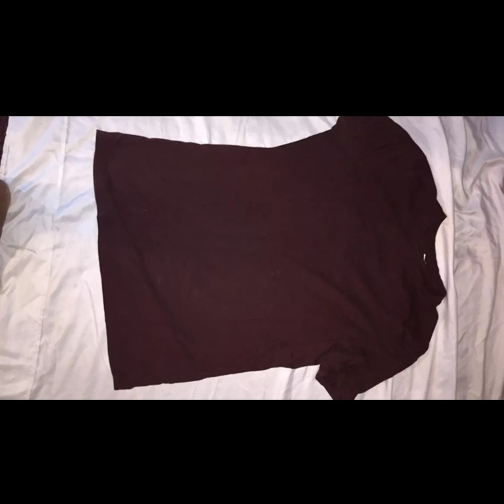 Burgundy shirt
