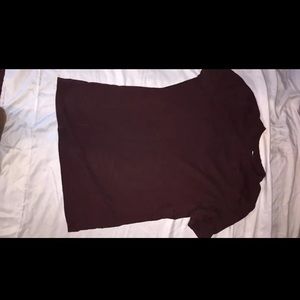 Burgundy shirt