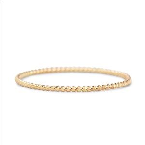 Catbird 14k Twisted Stacker Ring. MINT. Size 6.